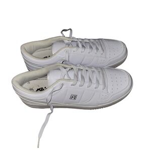 Mens White Leather Lace Up Sneakers Shoes Size 11 Sport athletic casual beach‎